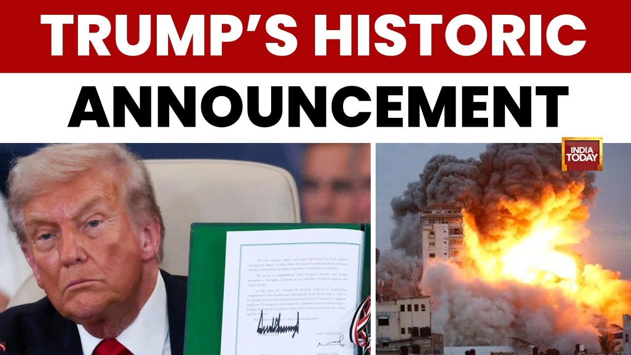 New Middle East Dawns: Trump Signs Historic Gaza Ceasefire Declaration in Egypt | India Today