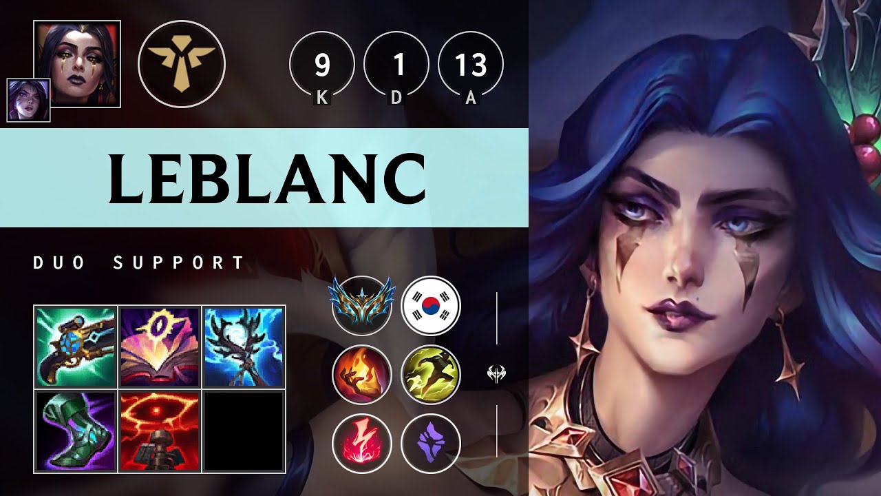 LeBlanc Support vs Alistar - KR Challenger Patch 25.19