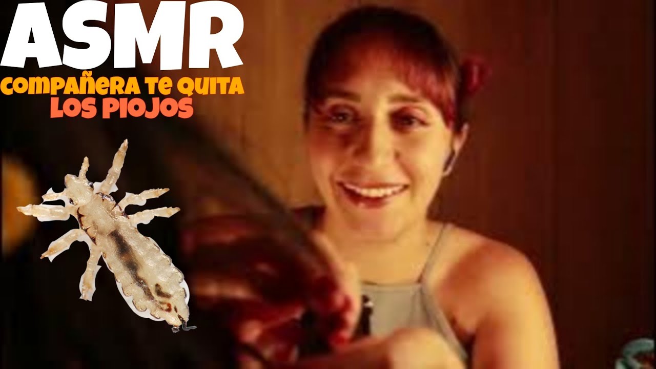 ASMR  ✨ 👾 Compañera de atrás te quita los 👾 PIOJOS  ROLEPLAY   #Gabii ASMR