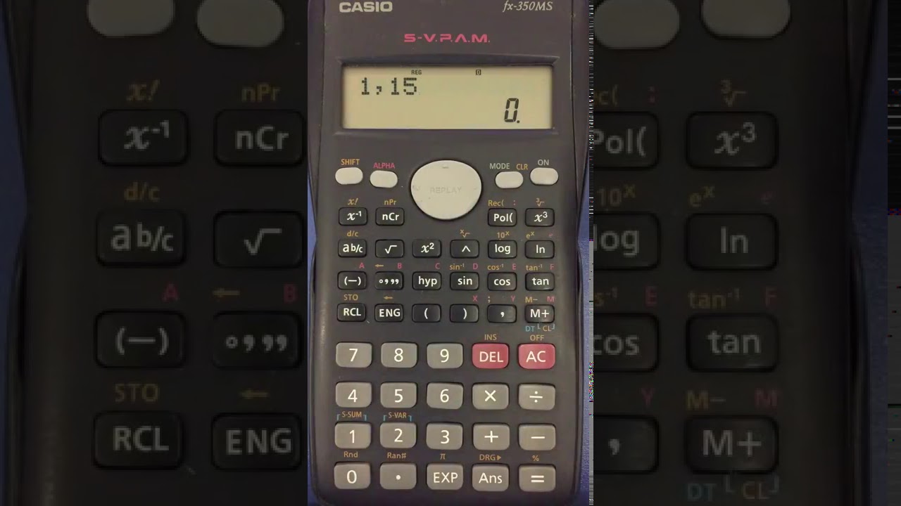 Hesap makinesi ile Regresyon -  Regresyon Analizi - Regresyon Örnek Çözüm -  Casio