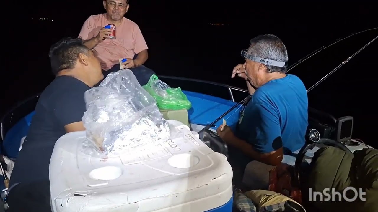 Pesca nocturna en bahía San Luis Gonzaga 🎣 Corvinas grandes y barracudas. 