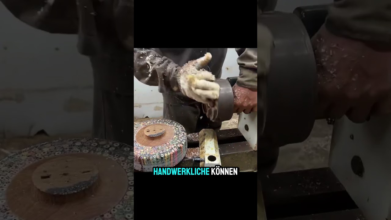 Was er aus Buntstiften baut ist genial