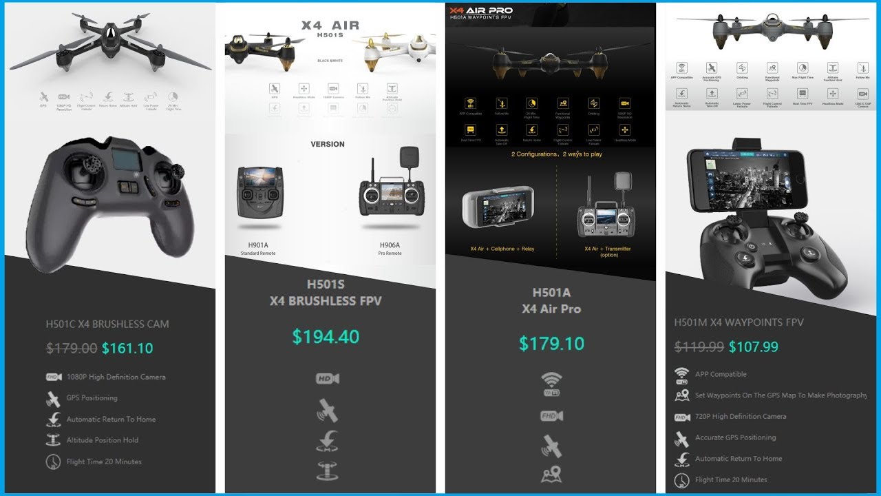Hubsan Different H501C H501S H501A H501M Before You Buy