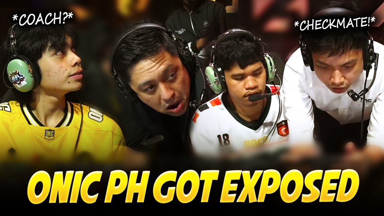 the Match where Coach E2MAX EXPOSED the WEAKNESS of ONIC Philippines . . .