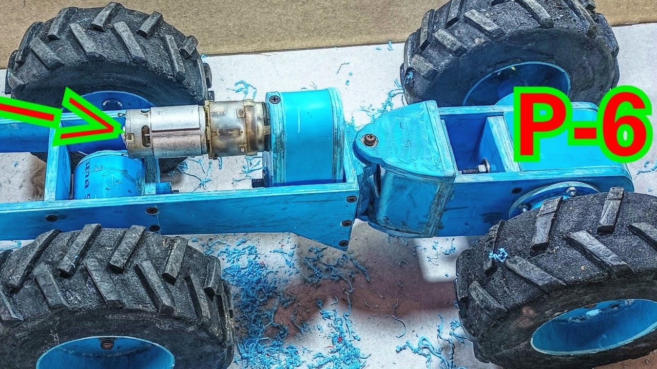 How to make Motor Gear Tractor DC 12V 550 FULL Power
