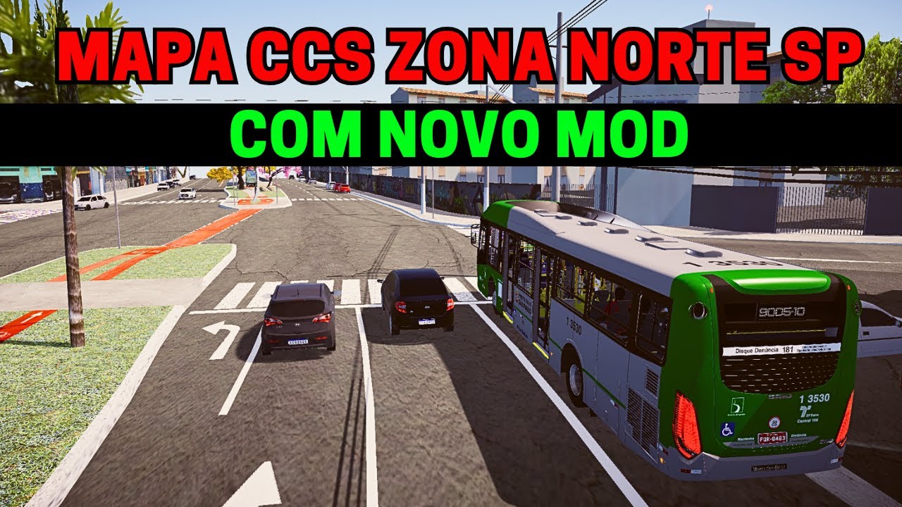 🔴Gameplay Proton Bus Simulator | Mapa CCS Zona Norte SP | Proton Bus Simulator | Mods Realistas