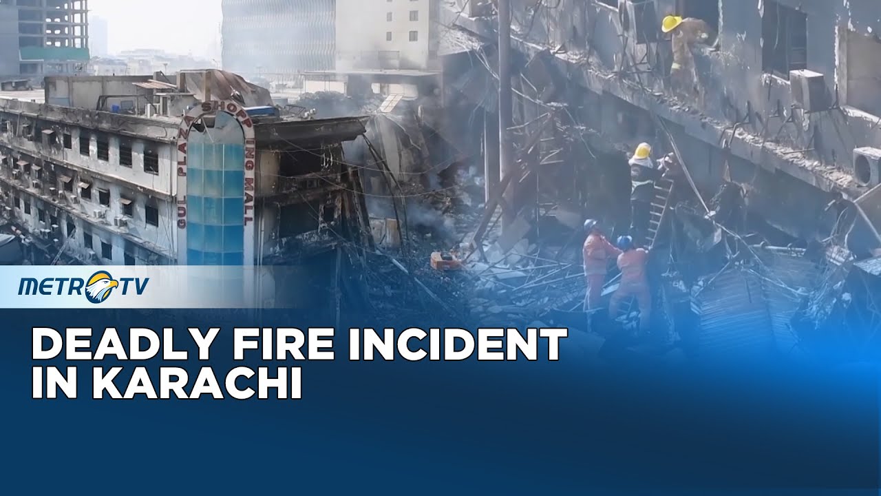 Rescue Team Searches for Victims of Gul Plaza Karachi Fire