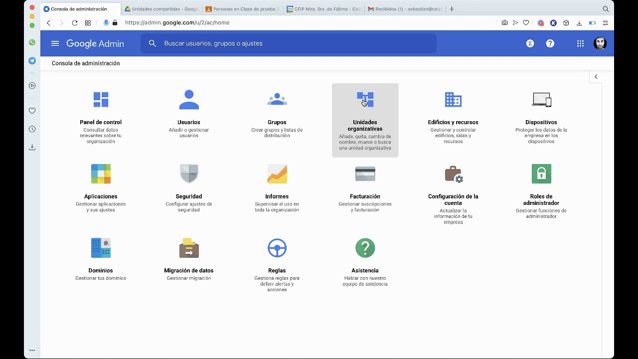 Organización Escolar: Grupos de Google Workspace (G Suite)