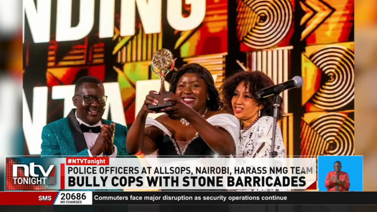 Police harass NMG journalists for capturing them barricading road with stones during Saba Saba demos