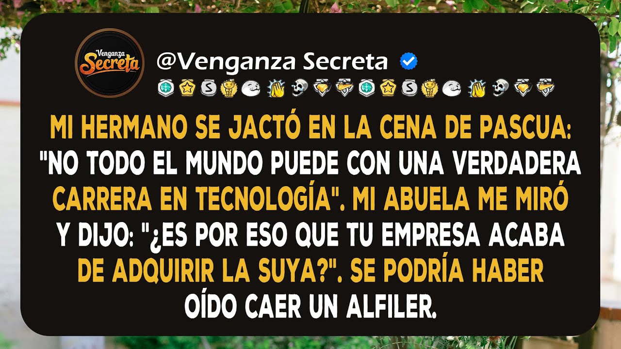 Mi hermano se jactó en la cena de Pascua: 