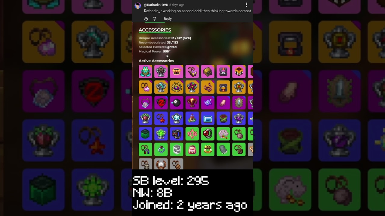 Твой профиль хорош? Или просто средний? #24 - Rathadin_ #hypixelskyblock