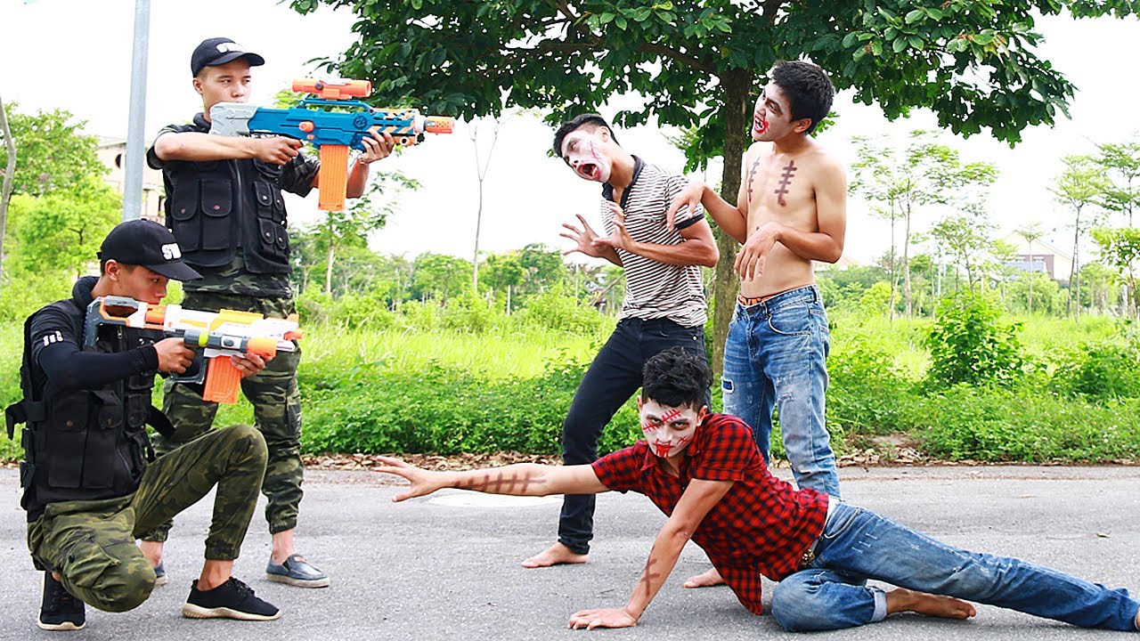 Action S.W.A.T Good Girl Nerf guns Zombies Heroman Combat Monster Joker Nerf war