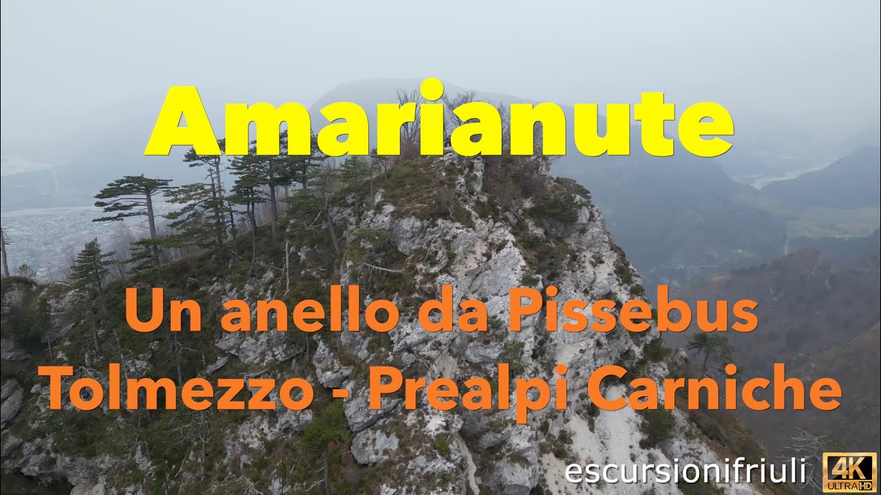 181 Monte Amarianute (4K) Una breve escursione con splendidi panorami sulle valli del Tagliamento