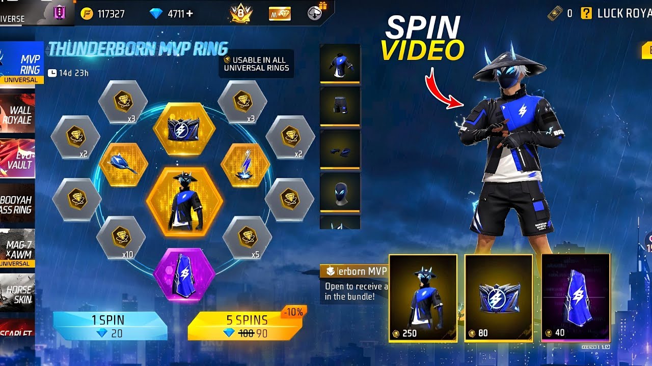 Thunderborn MVP Ring Event Free Fire | Free Fire New Event | FF New Event | Thunderborn MVP Bundle