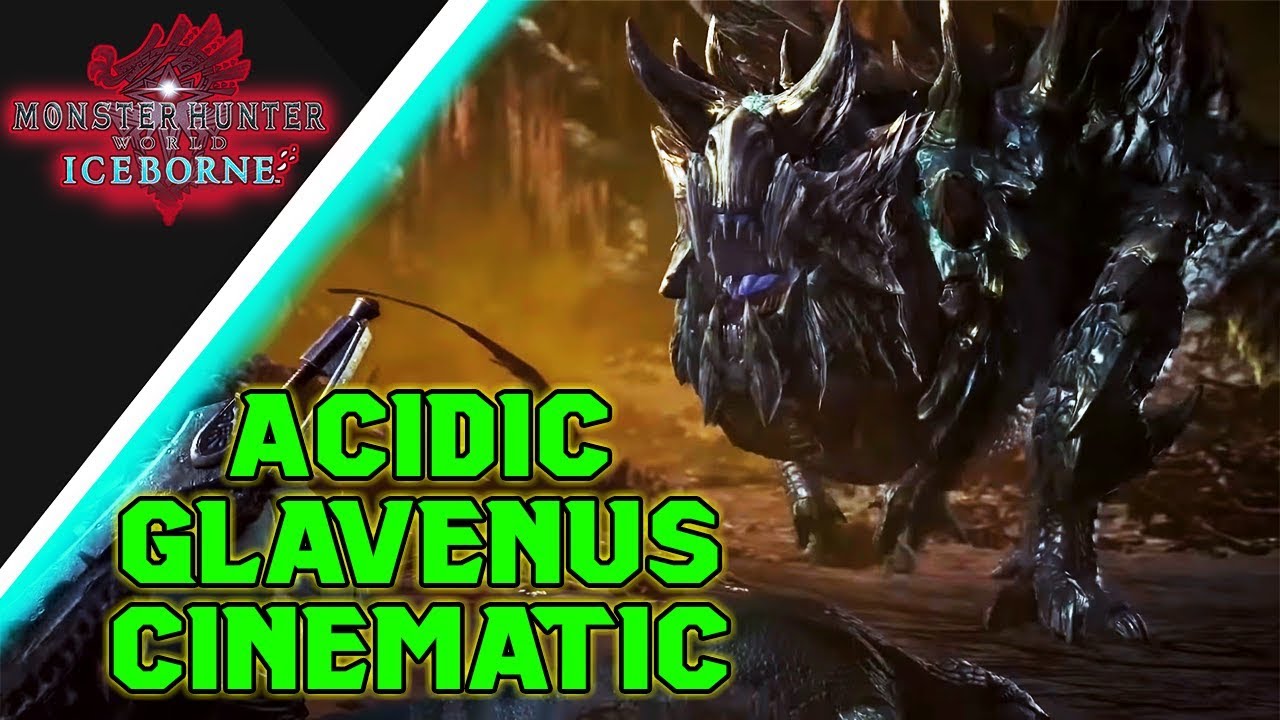MHW ICEBORNE ACIDIC GLAVENUS Intro Cinematic &ndash; Great Giros Fight Cutscene