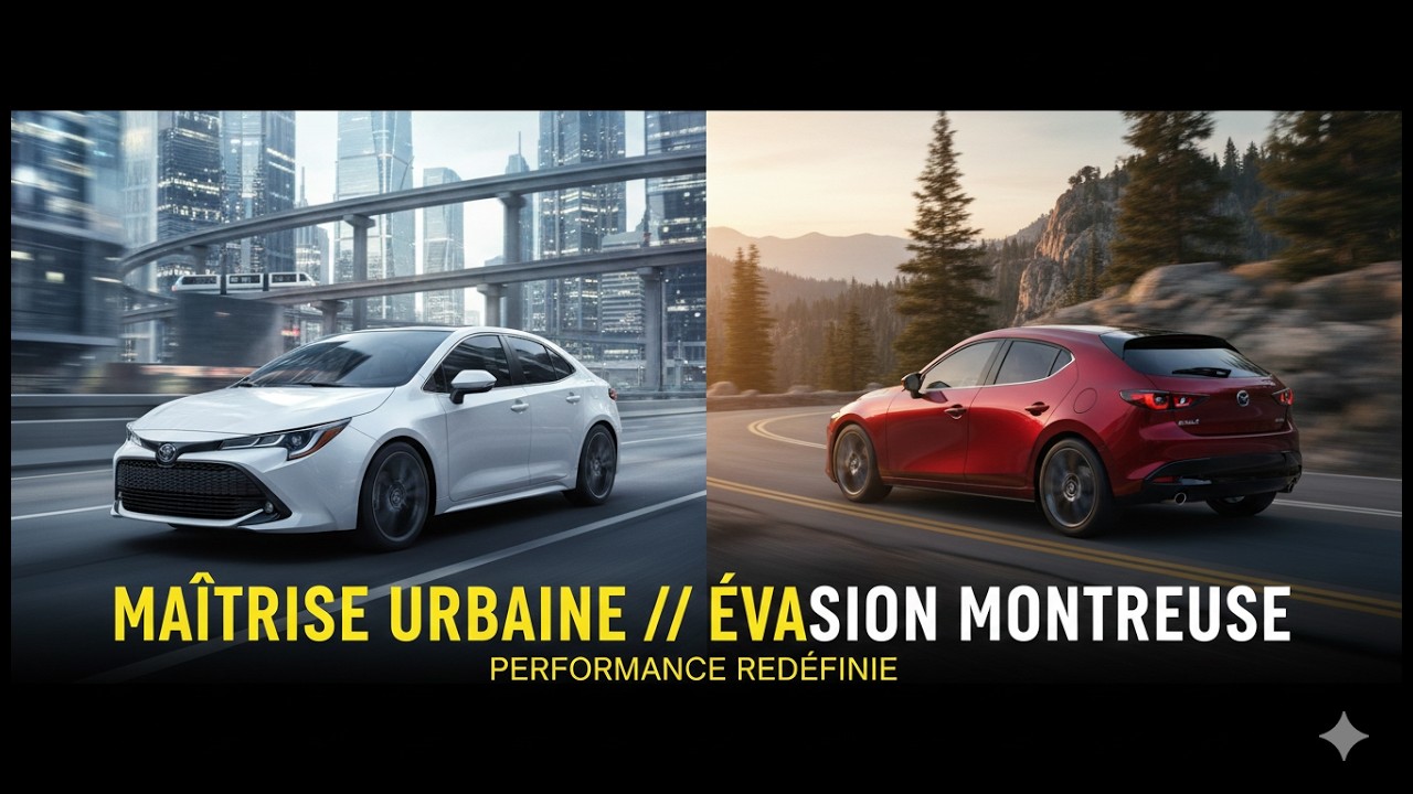 Corolla 2025 vs Mazda 3 : Le Duel Choc entre Raison et Passion !
