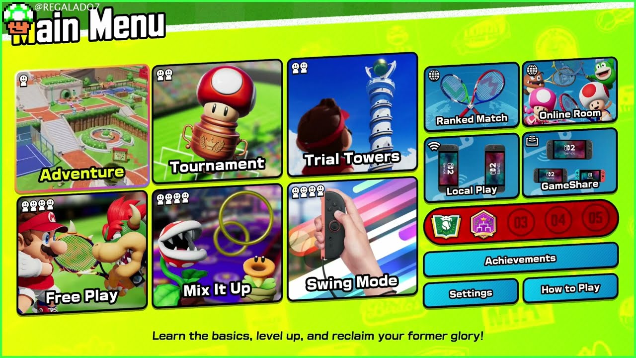 Reg plays Mario Tennis Fever episode 5