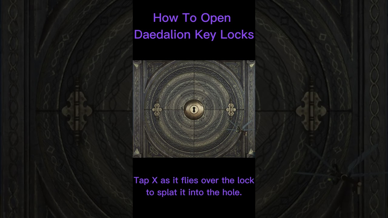 How To Open Daedalian Key Locks - Hogwarts Legacy #shorts