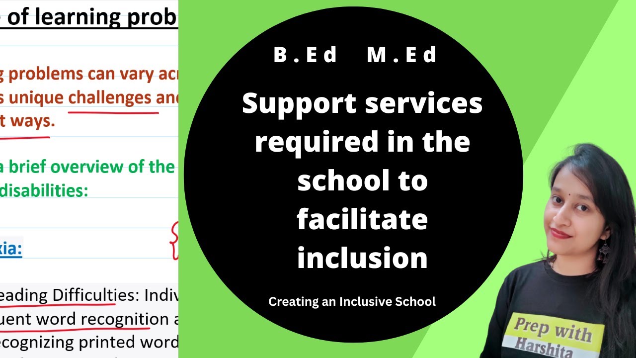 Support services required in the school to facilitate inclusion : General educator and Special
