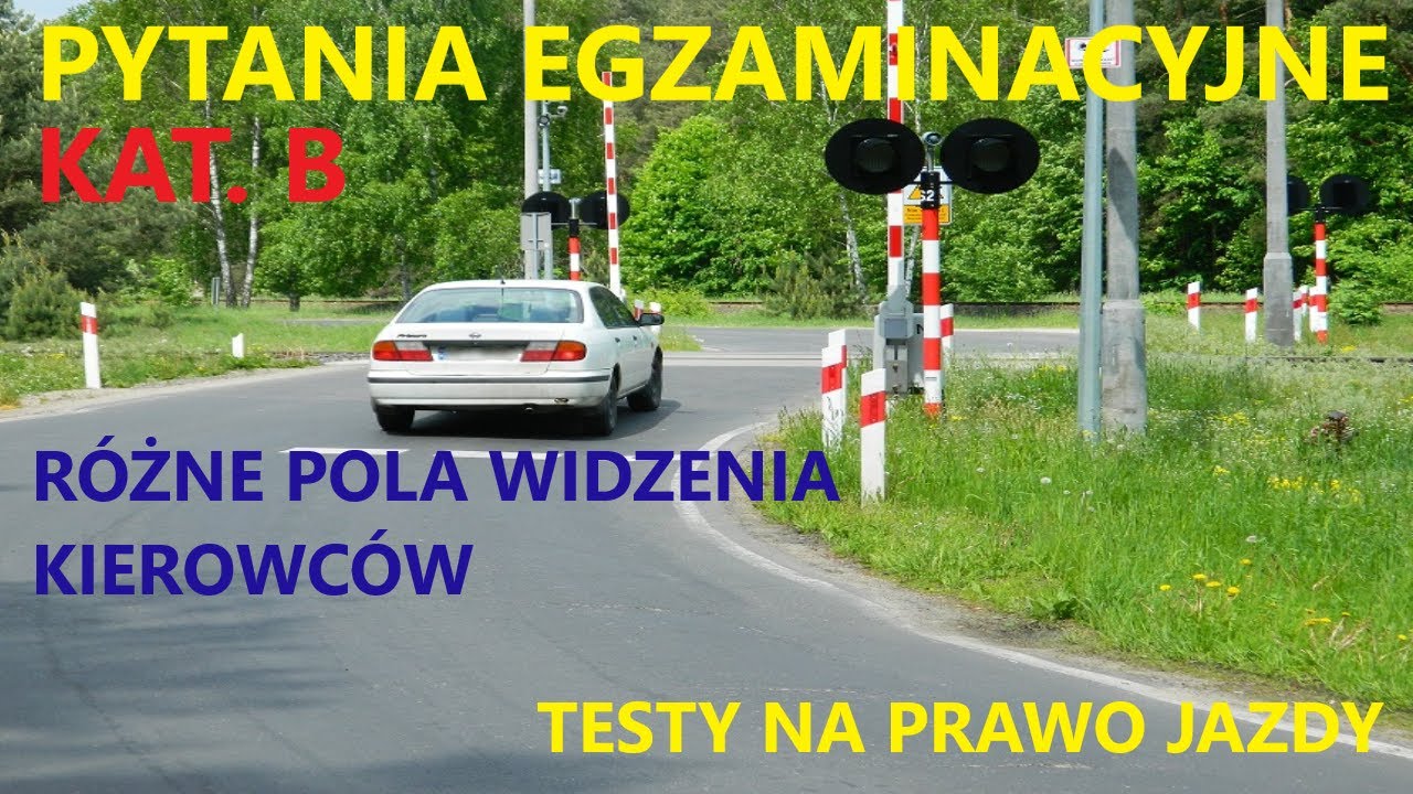 ▶Pytania egzaminacyjne na prawo jazdy kat. B Pyt. specjalistyczne - różne pola widzenia 👀kierowców
