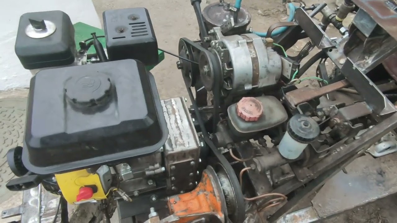 Homemade mini tractor:-KV-4, modification.Саморобний мінітрактор:-КВ-4,доопрацювання...