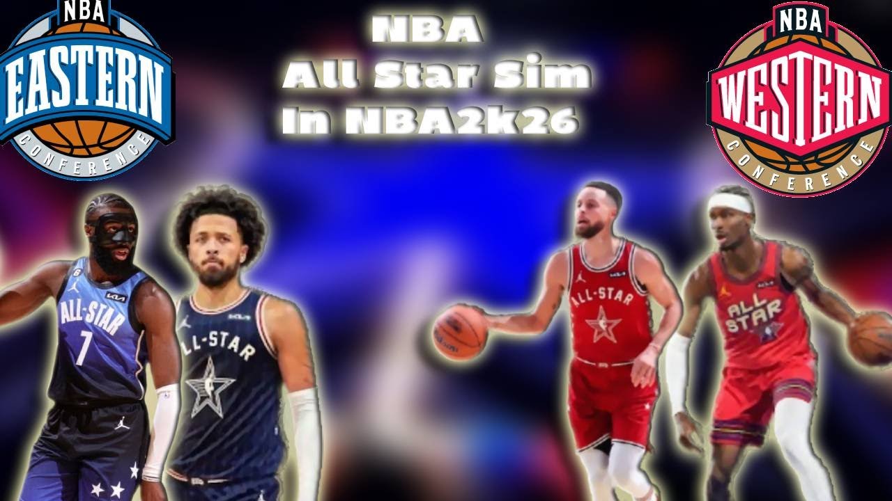 I Put The NBA All Star Teams In MyNBA To See Who Would Have A Better Season