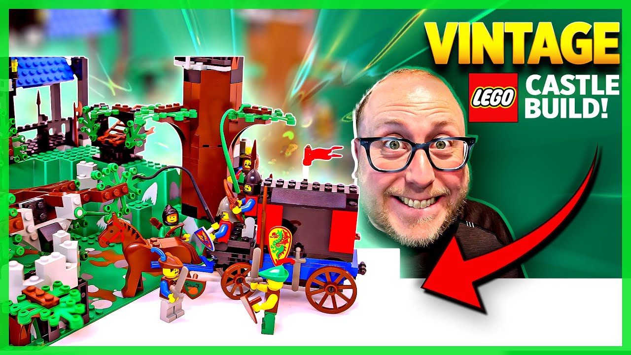 Vintage LEGO Castle Find! | Building Dark Forest Fortress #6079