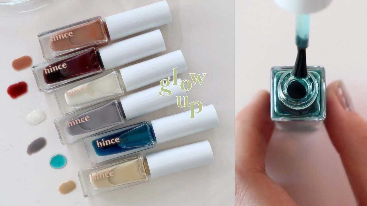힌스 글로우 업 네일 룩북 (발색) / hince glow up nail swatches (no voice)
