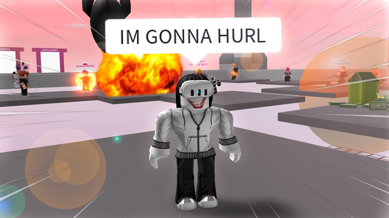 I Played the Most CHAOTIC ROBLOX Plate Game.. IN VR!!