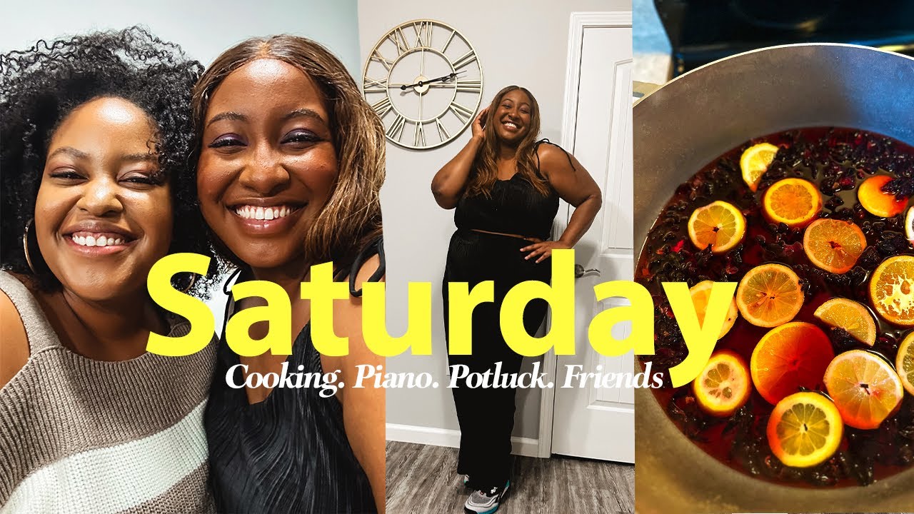 A FUN WEEKEND VLOG: Cooking, Piano class, Potluck and Friends