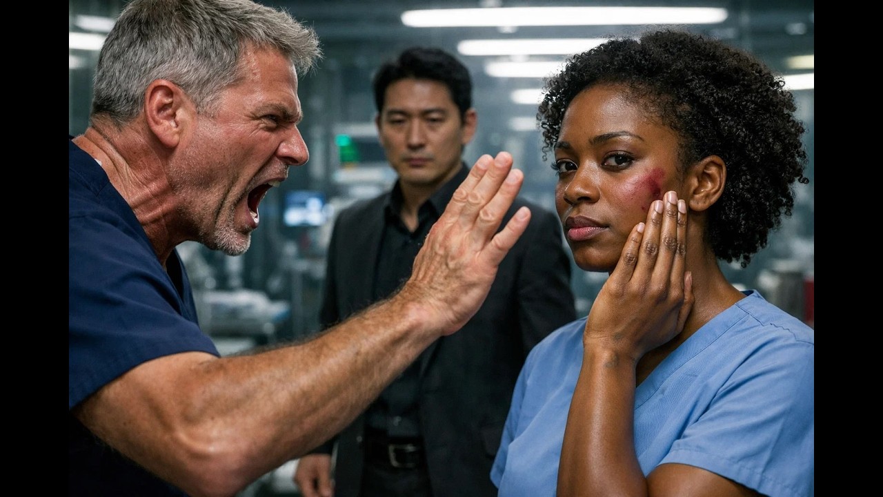 The Surgeon Slapped a Black Nurse — He Didn’t Realize She Was the Korean Mafia Boss’s Wife