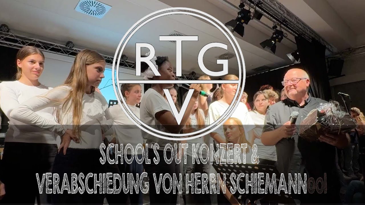 Schools out Konzert und Verabschiedung von Herrn Schiemann