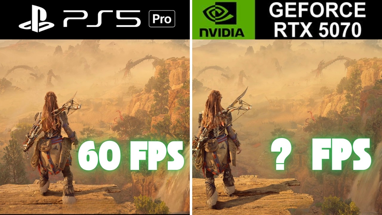 PS5 PRO vs RTX 5070 Horizon Forbidden West GRAPHIC & FPS COMPARISON 4K