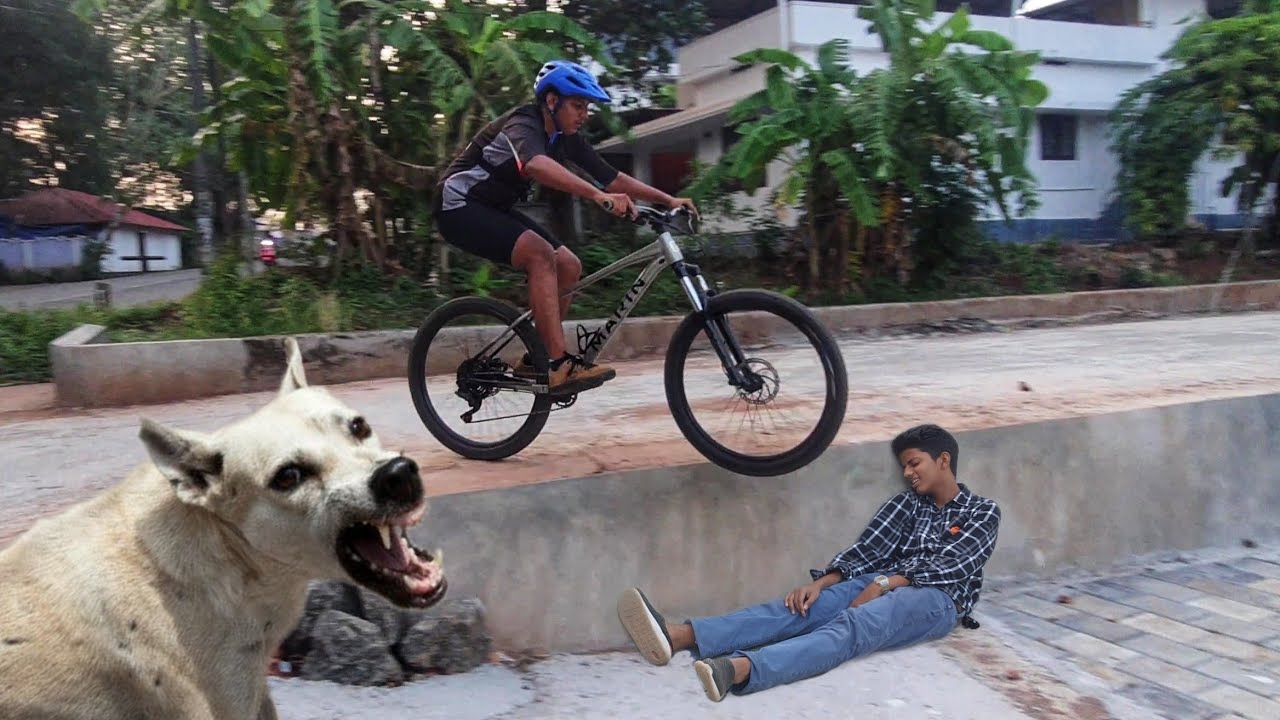 അനിയനെ പട്ടി കടിക്കാൻ വന്നപ്പോൾ....🤯🤯🤯|Urban freeride  Thrissur