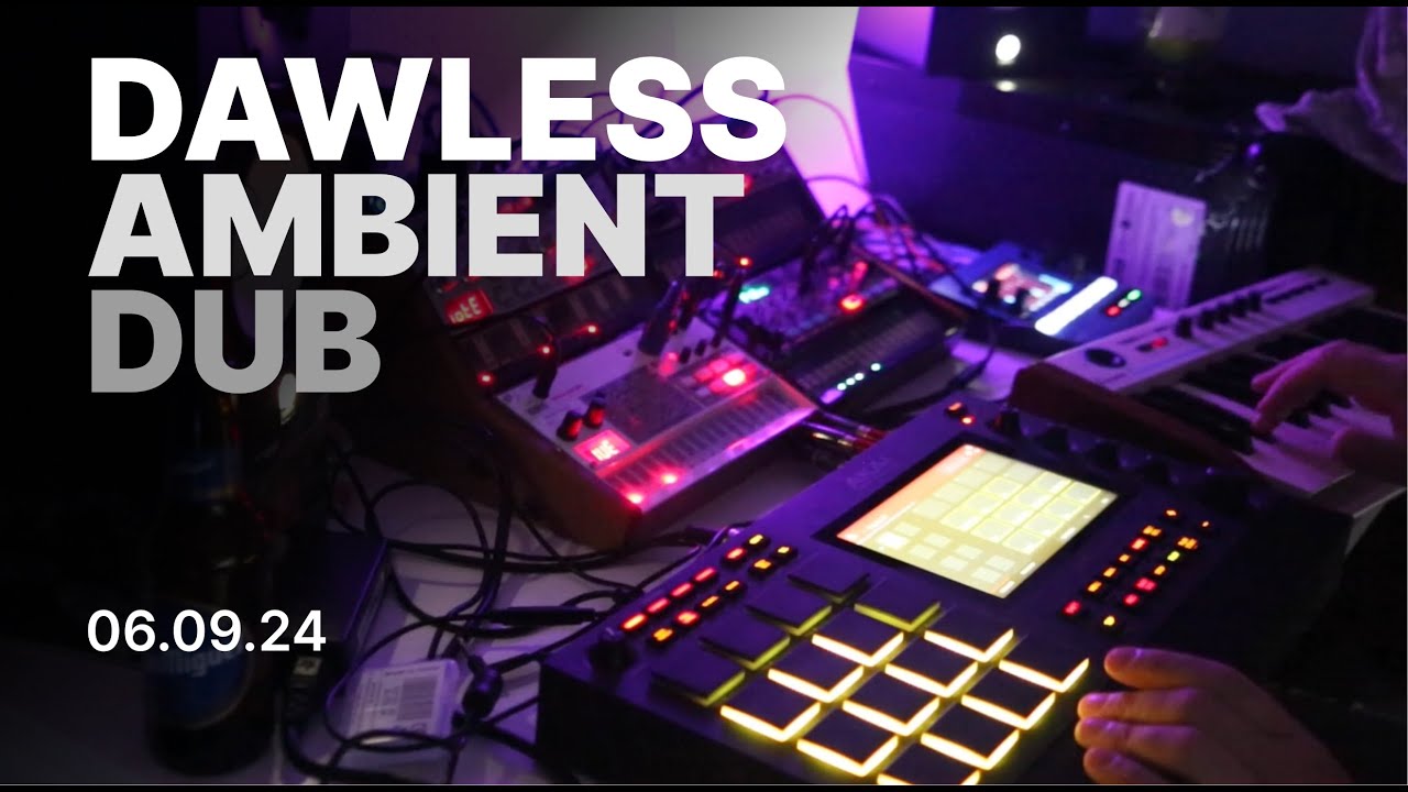AMBIENT DUB Techno live with AKAI MPC and KORG Volca