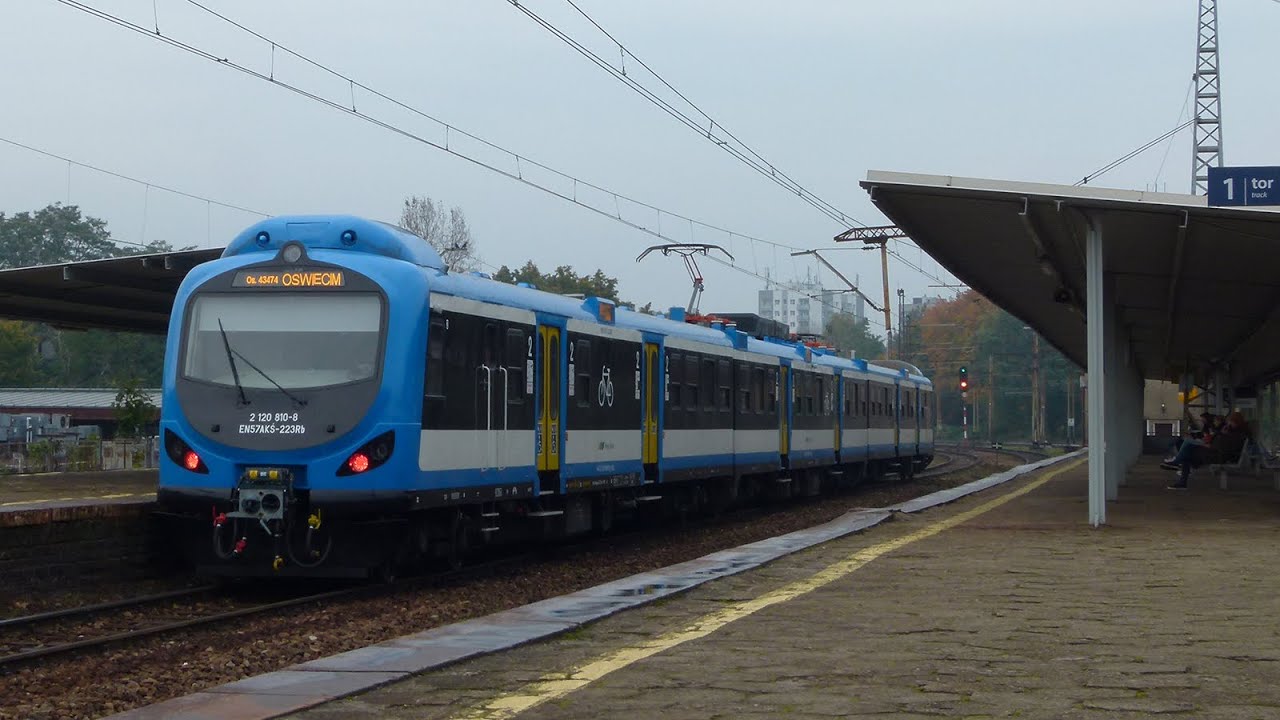 Katowice Ligota - przepiękny stukot kół pociągów