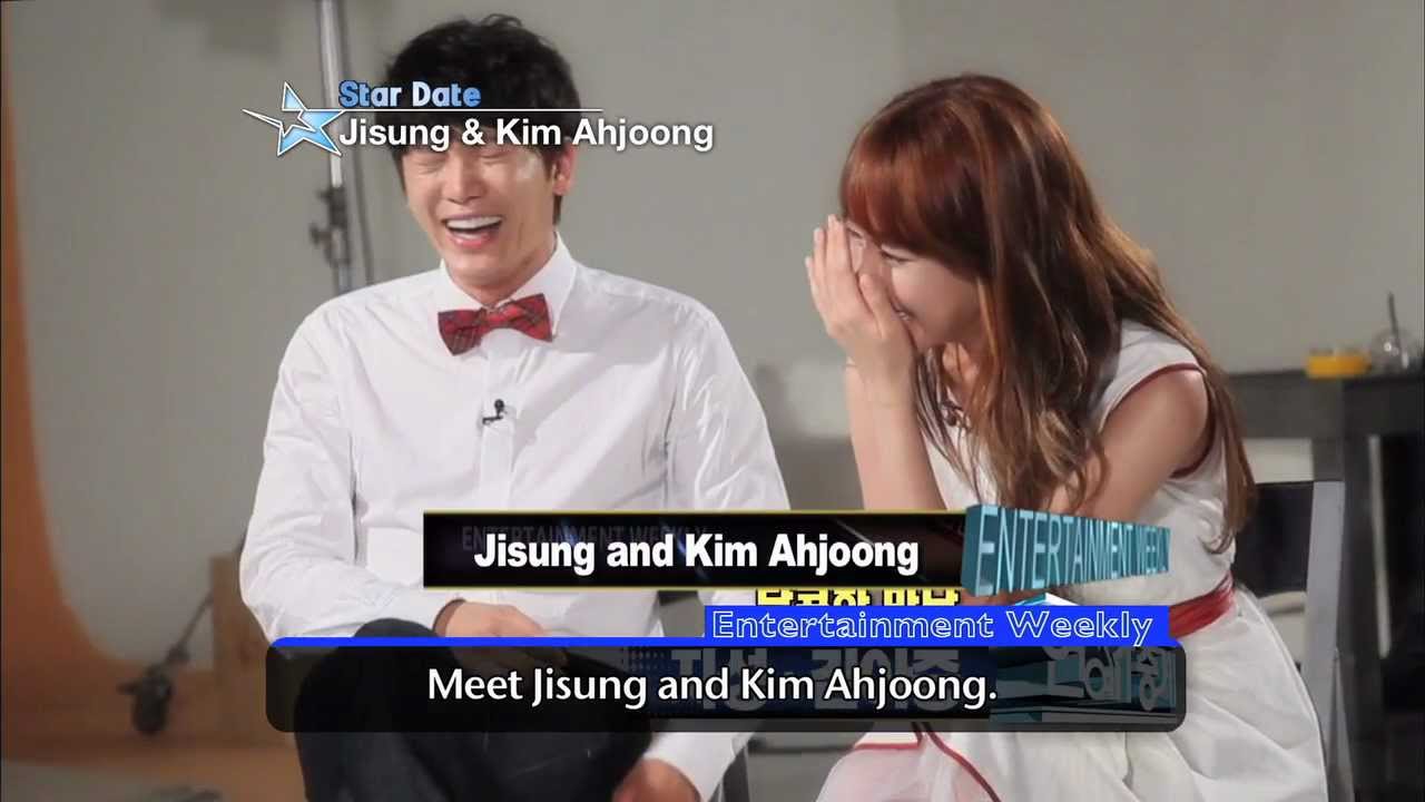 [Star Date] Jisung & Kim Ah-joong (지성 & 김아중) - At the movie poster shoot!
