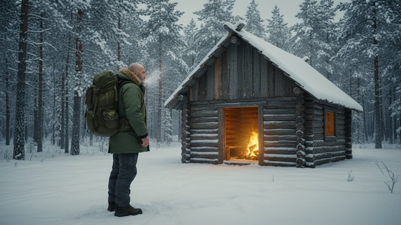Extreme Cold -80°C❄️: Ultimate Cozy Log Cabin Winter Survival 🔥🏠