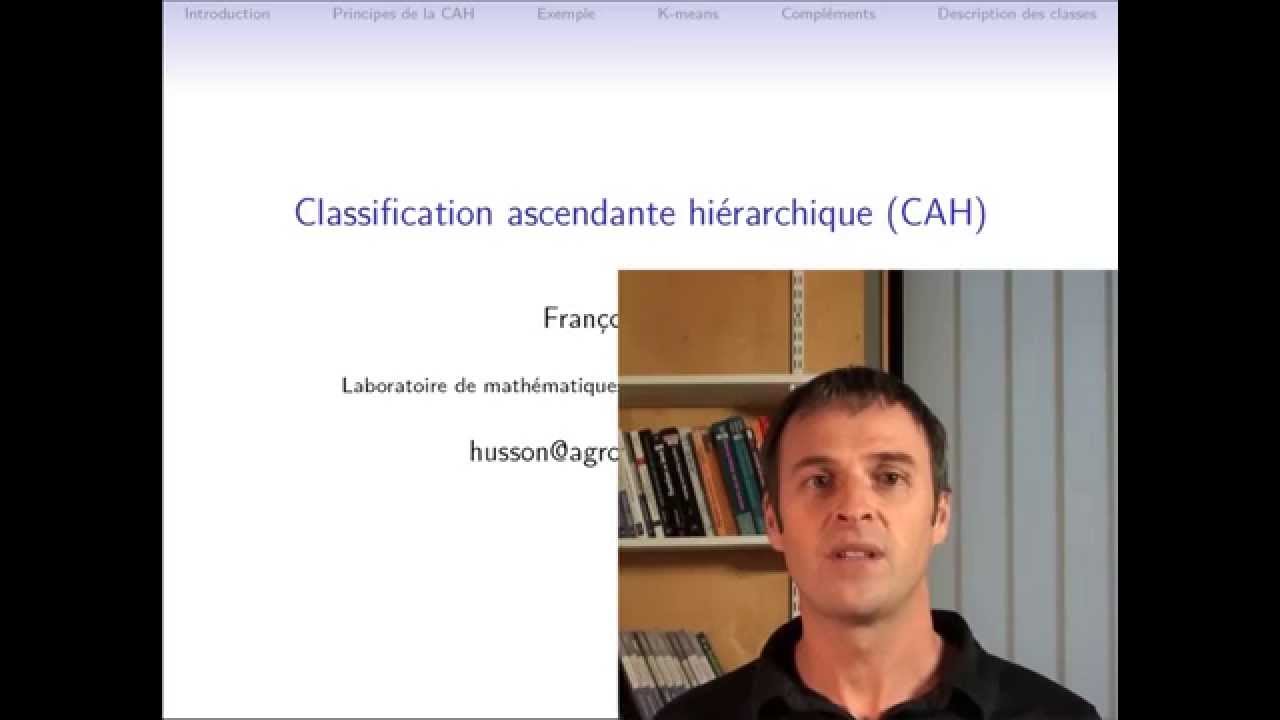Classification ascendante hiérarchique (cours 1/4) : les données, la problématique