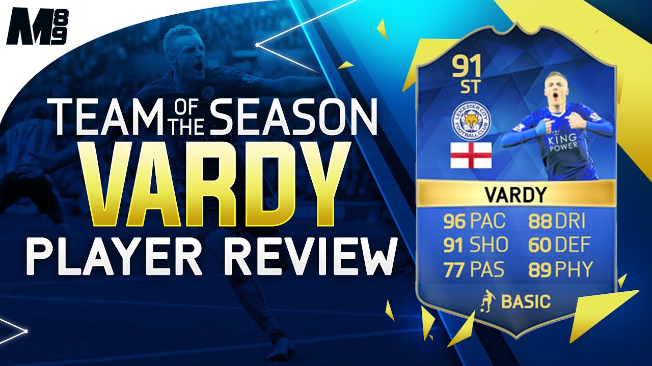 FIFA 16 TOTS VARDY REVIEW (91) FIFA 16 Ultimate Team Player Review + In Game Stats