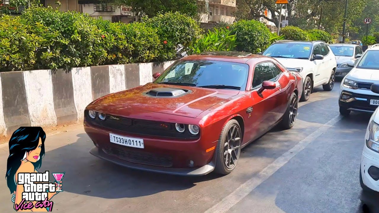 Суперкары в Мумбаи 4K | Индия | Новые Dodge SRT, Porsche GT3, Lamborghini Huracan, Ferrari 458, G...