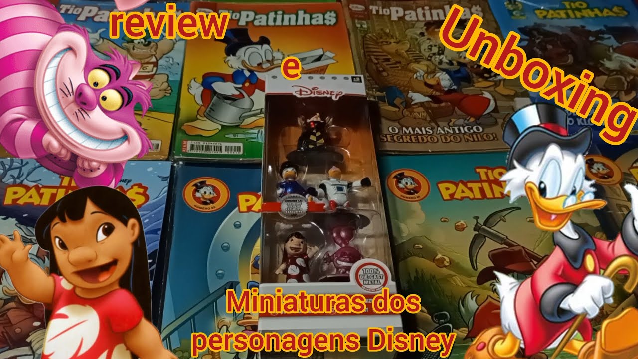 Unboxing e Review de várias miniaturas de personagens da Disney(Nanometalfigures)