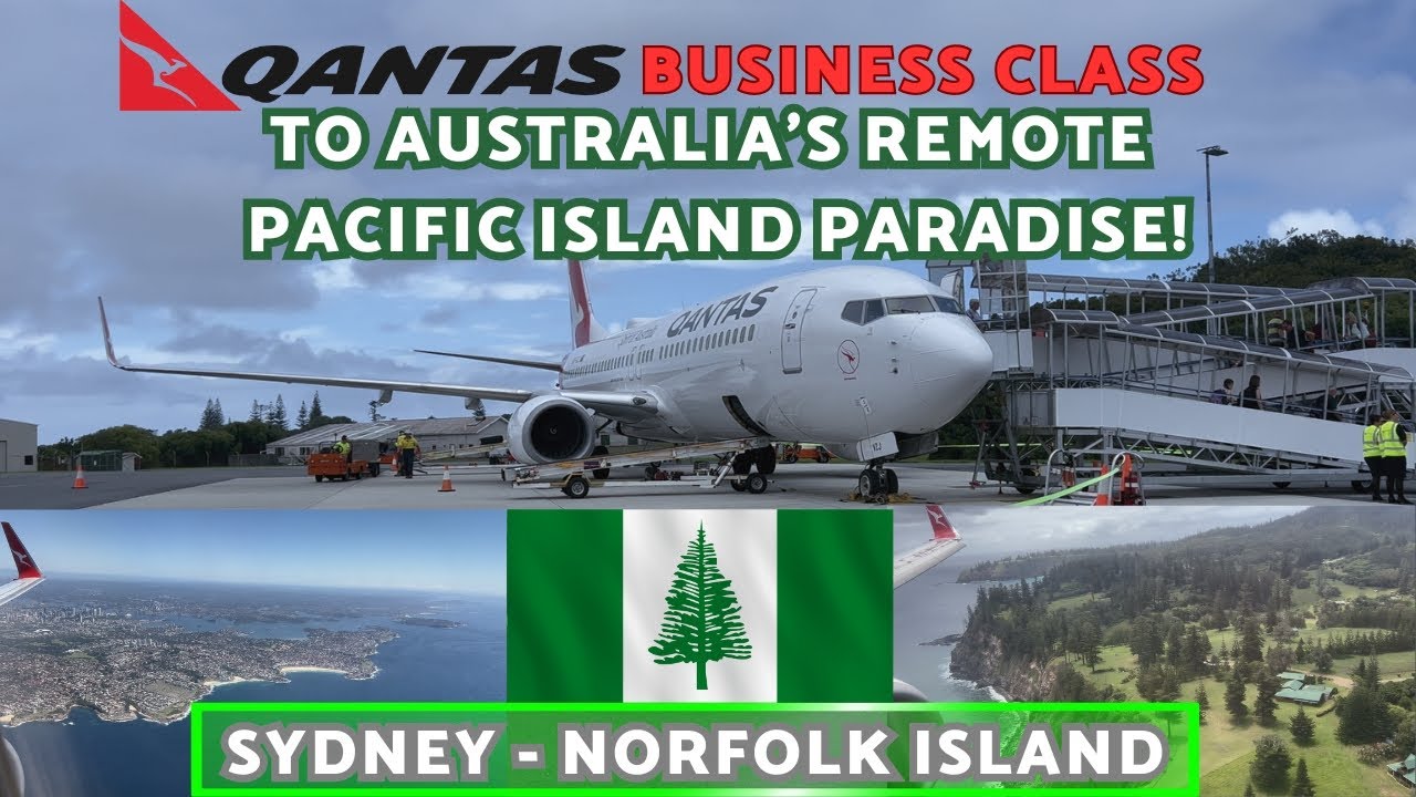 Flying to Australia's Remote South Pacific Paradise! Qantas Boeing 737 Business Class Review