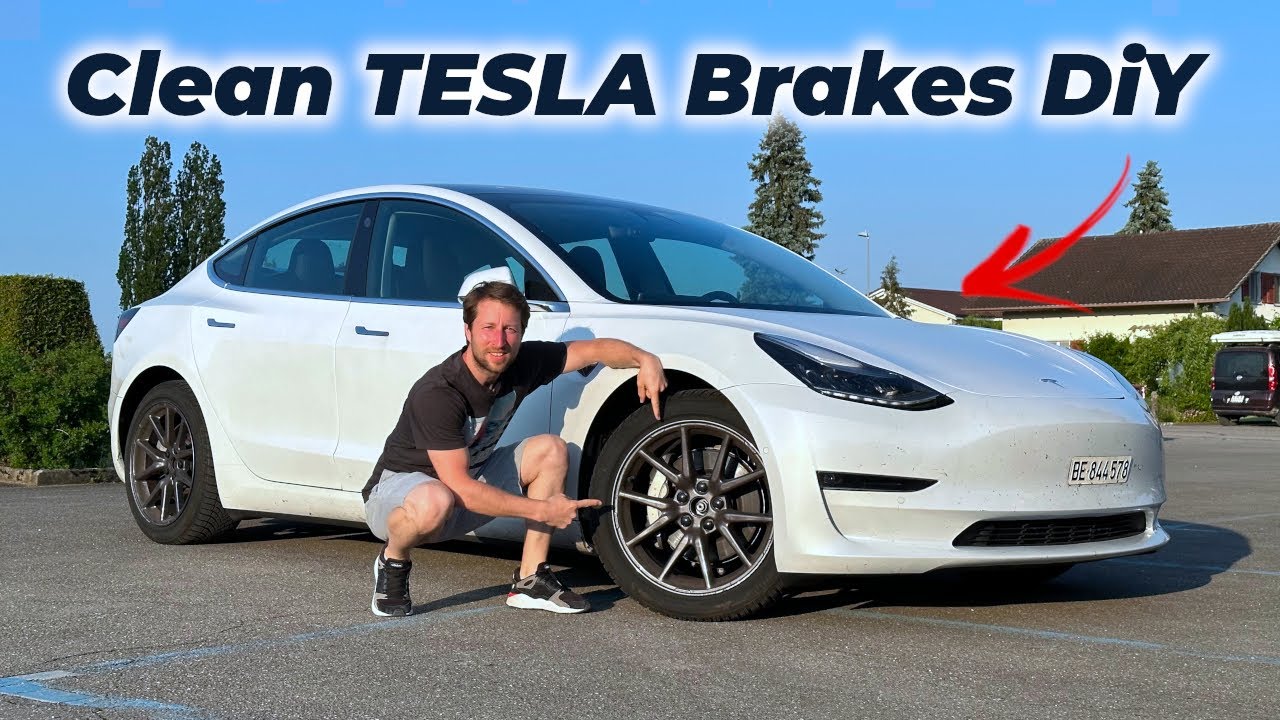 How to Clean TESLA Brake Discs and Pads without Demonting Them Brake Burnishing using Software