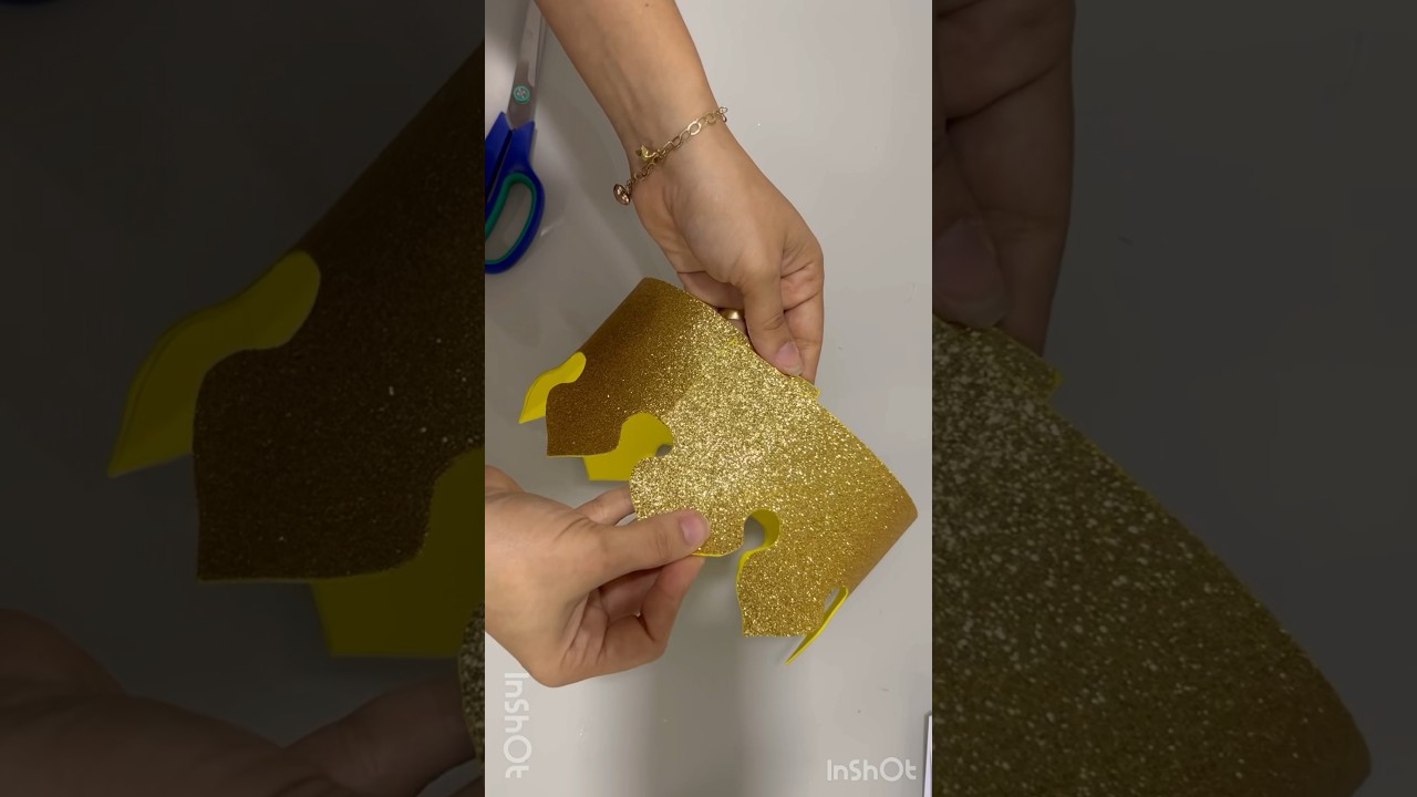 Como fazer molde de coroa #arte #artesanato #decora&ccedil;&atilde;o #eva