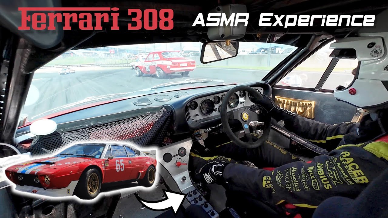 Ferrari V8 ASMR Symphony || Onboard Racing in Angus Fogg's 1975 Ferrari 308 Dino GT4 - HVRA NZ