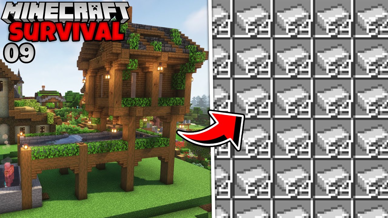 Saatte 600 Demir Veren Demir Farmı Yaptım!! - Minecraft 1.20 Survival