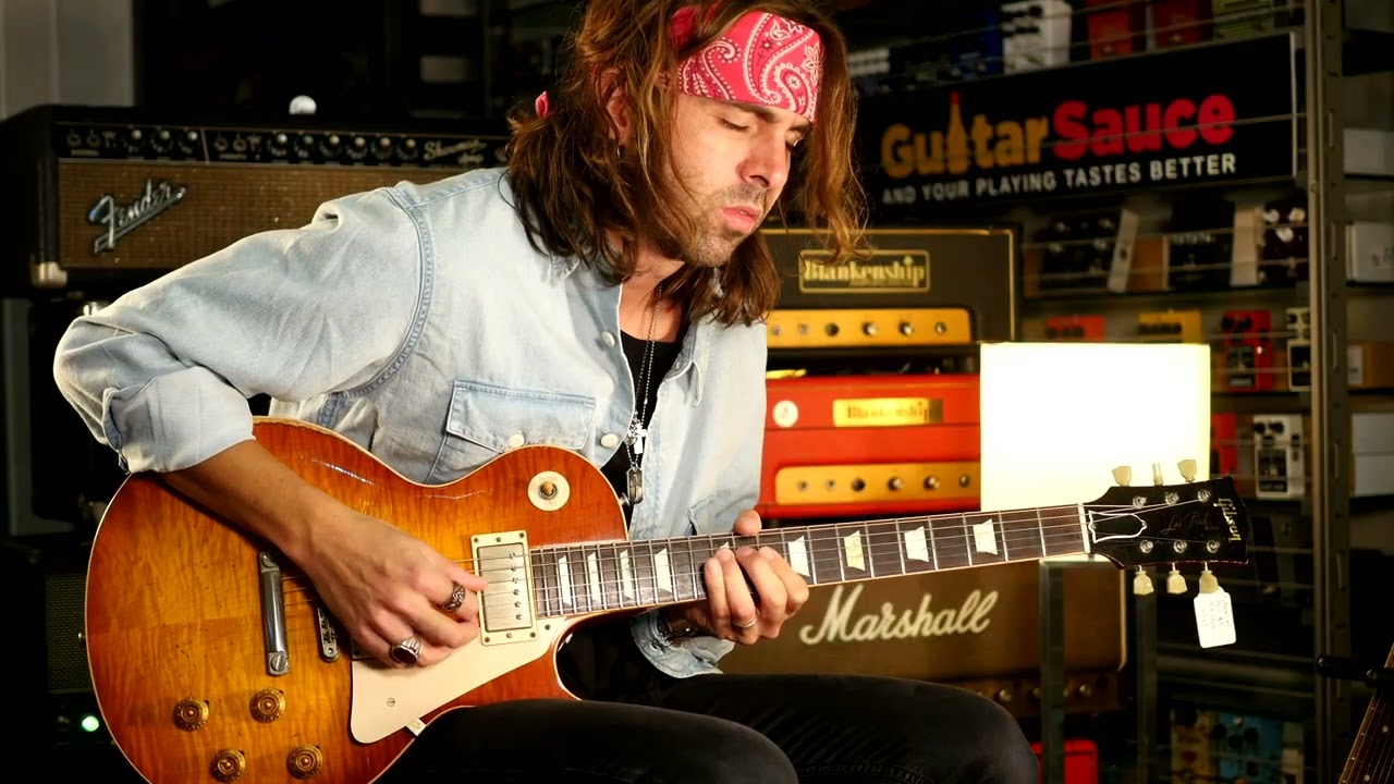 Paul Audia plays Gibson Custom Tom Murphy Ultra Aged 1959 Les Paul
