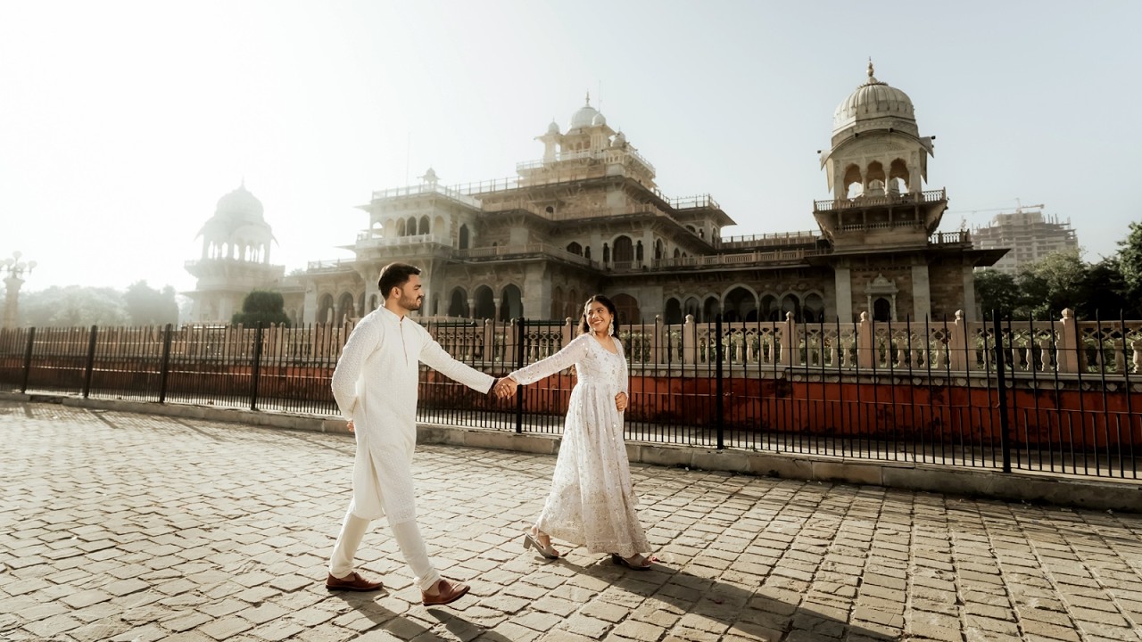 Jaipur Prewedding 2026 | Komal & Sachin | 4K Video | Lens Media Photography