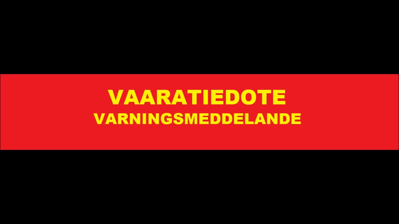 Radio Suomi - Vaaratiedote